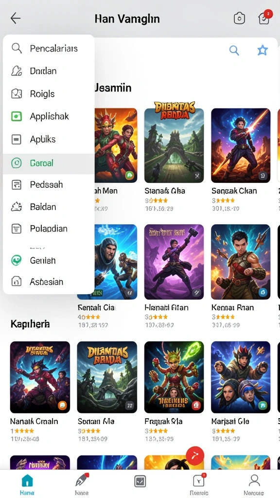 Screenshot menunjukkan pemandangan indah dalam game.