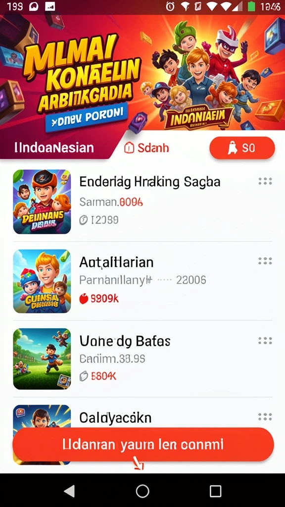 Tampilan antarmuka yang user-friendly dan menarik.