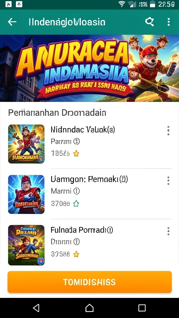 Tampilan awal yang menawan dan mudah dipahami.