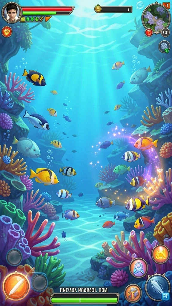 Pemandangan gameplay yang mendebarkan dan seru.