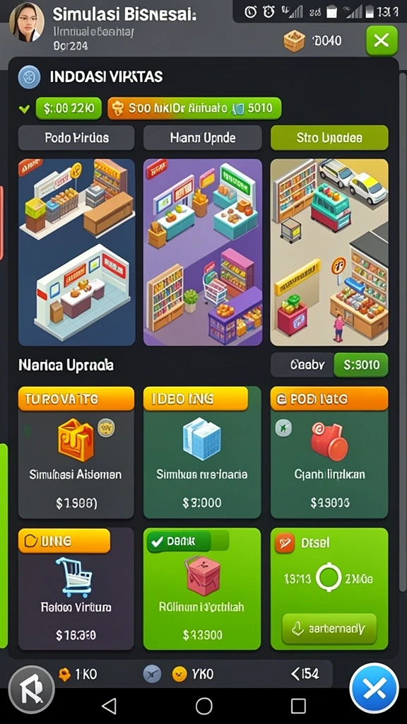 Screenshot saat pemain berkompetisi dalam turnamen menarik.