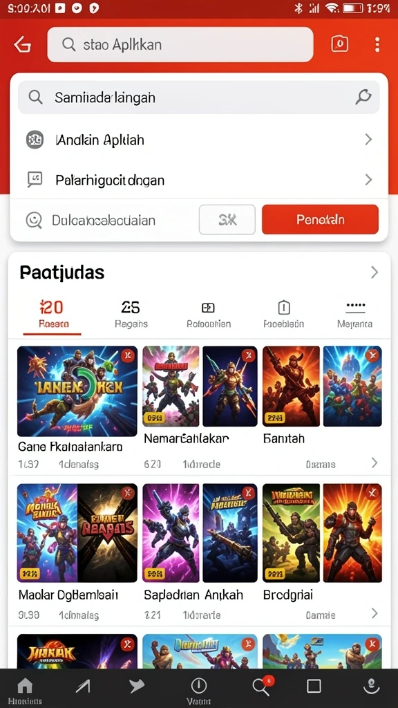 Tampilan awal yang menarik dan informatif.