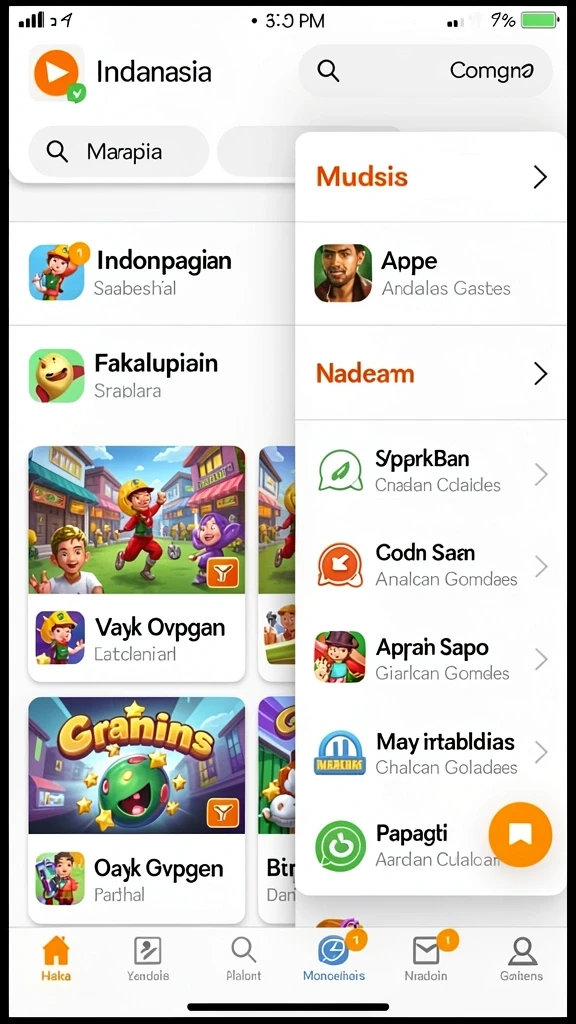 Tampilan antarmuka yang modern dan dinamis.