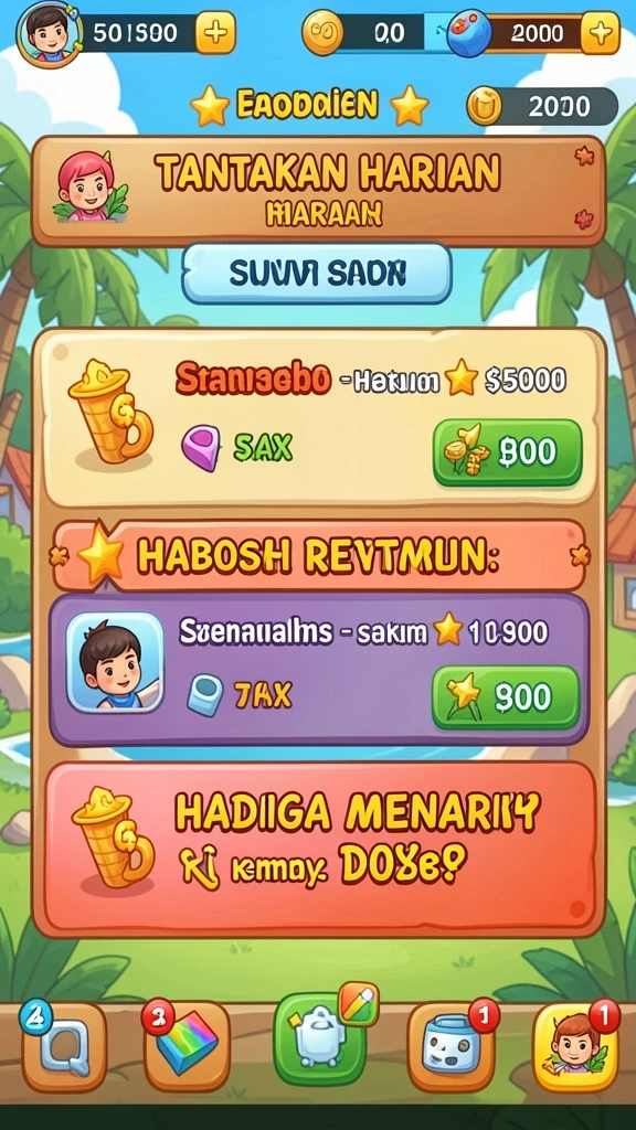 Menampilkan leaderboard untuk pemeringkatan pemain.
