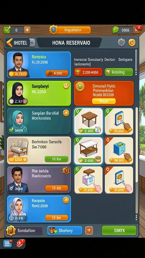 Tampilan grafis yang memukau dan interaktif.
