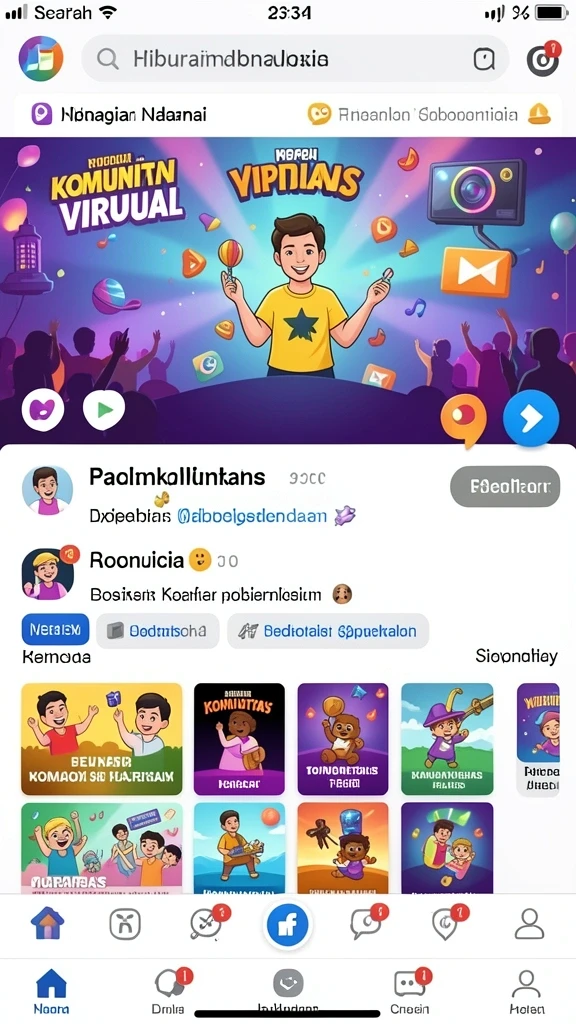 Karakter dengan desain yang menarik dan unik.